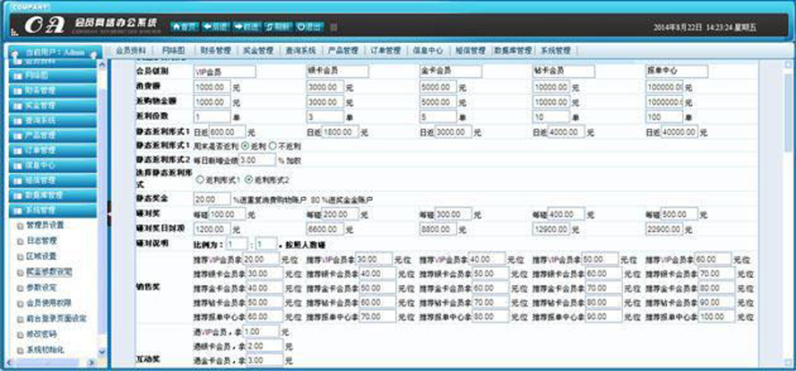 雙軌AB雙網靜態分紅帶產品中心模板截圖