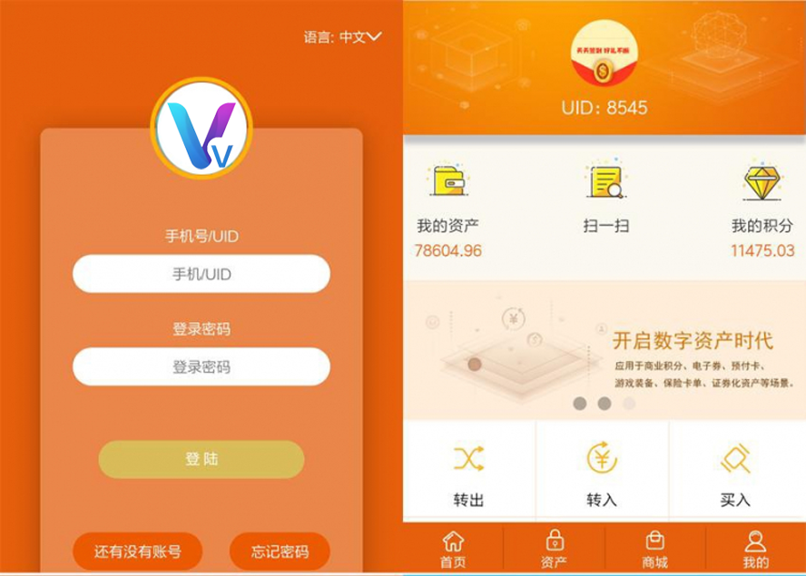 Vpay區塊鏈交易錢包帶商城模板截圖