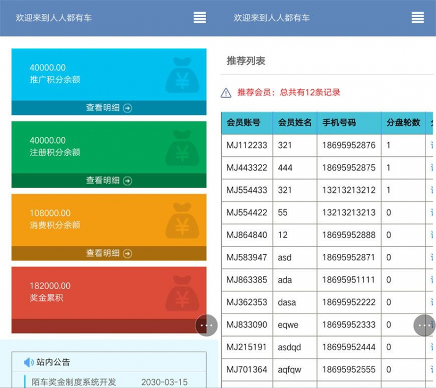 陌車系統大家都有車模板截圖