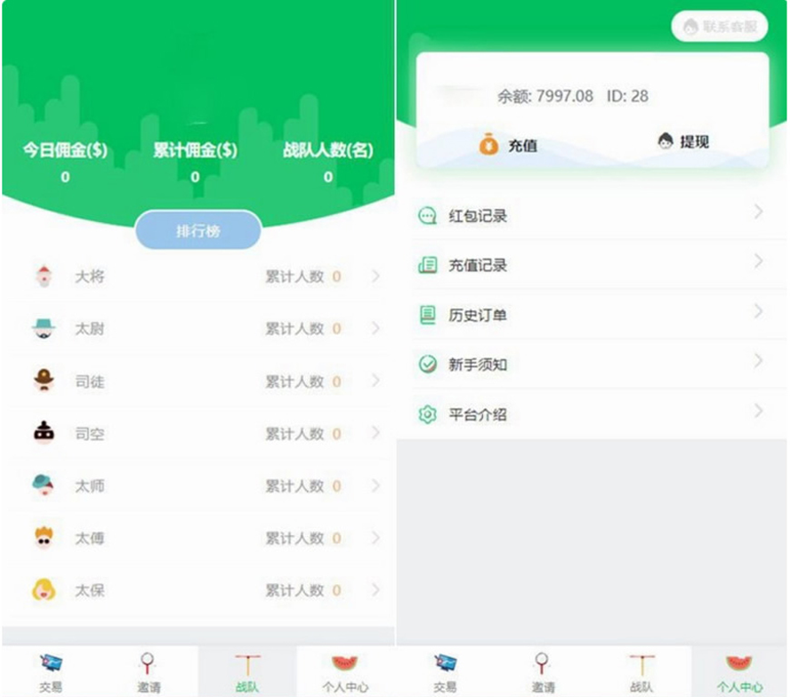 區塊鏈虛擬幣競猜平台模板截圖