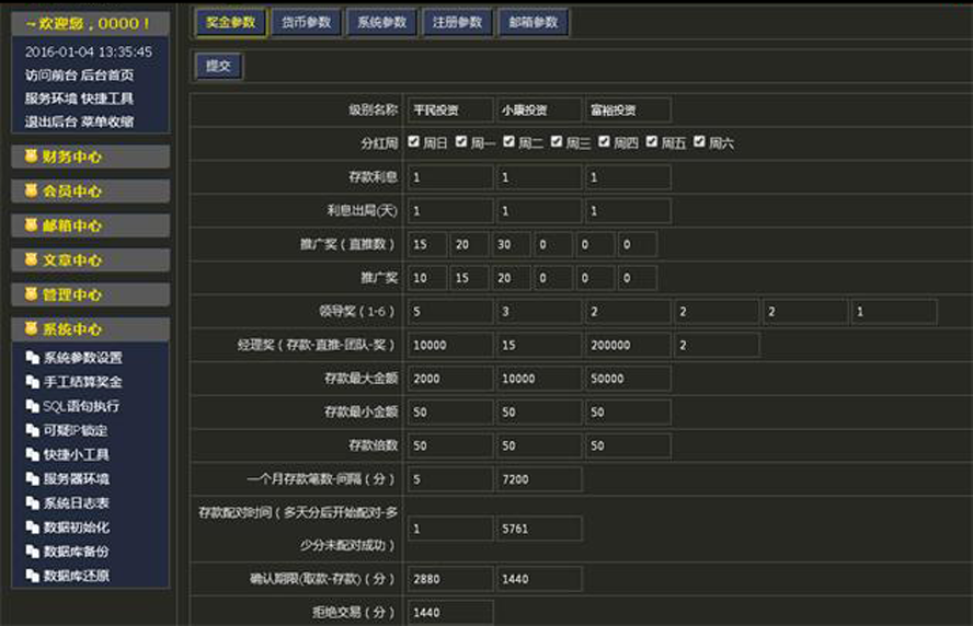 誠信三檔投資投資理財平台模板截圖