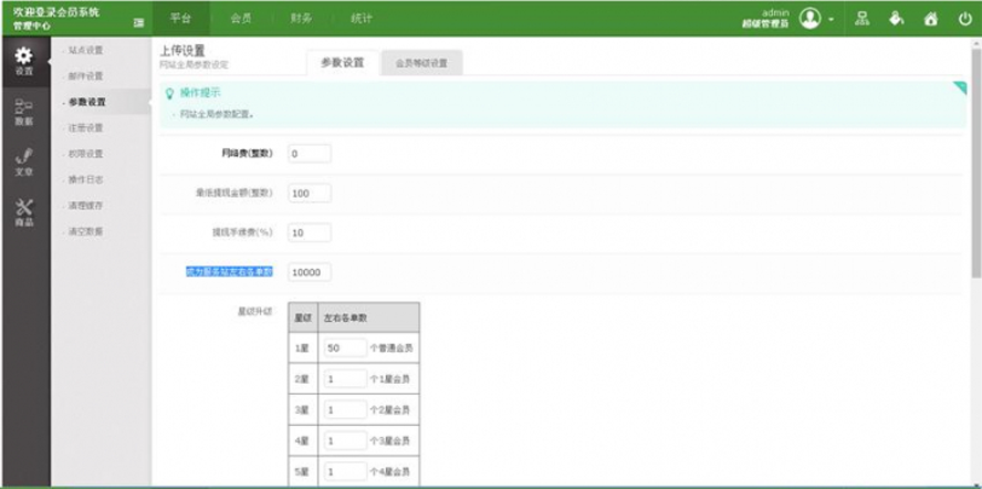 雙軌多獎項帶商城模板截圖