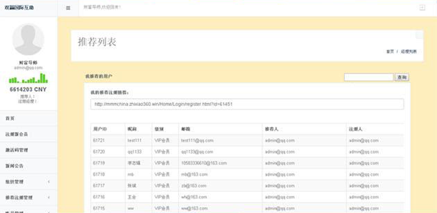 MMM雙贏國際互助平台模板截圖