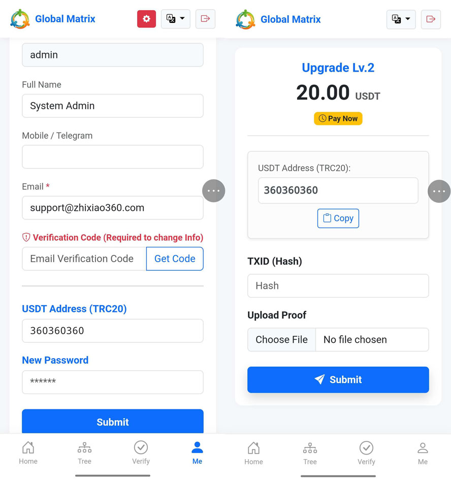 3x8三三複製矩陣互助平台前端截圖