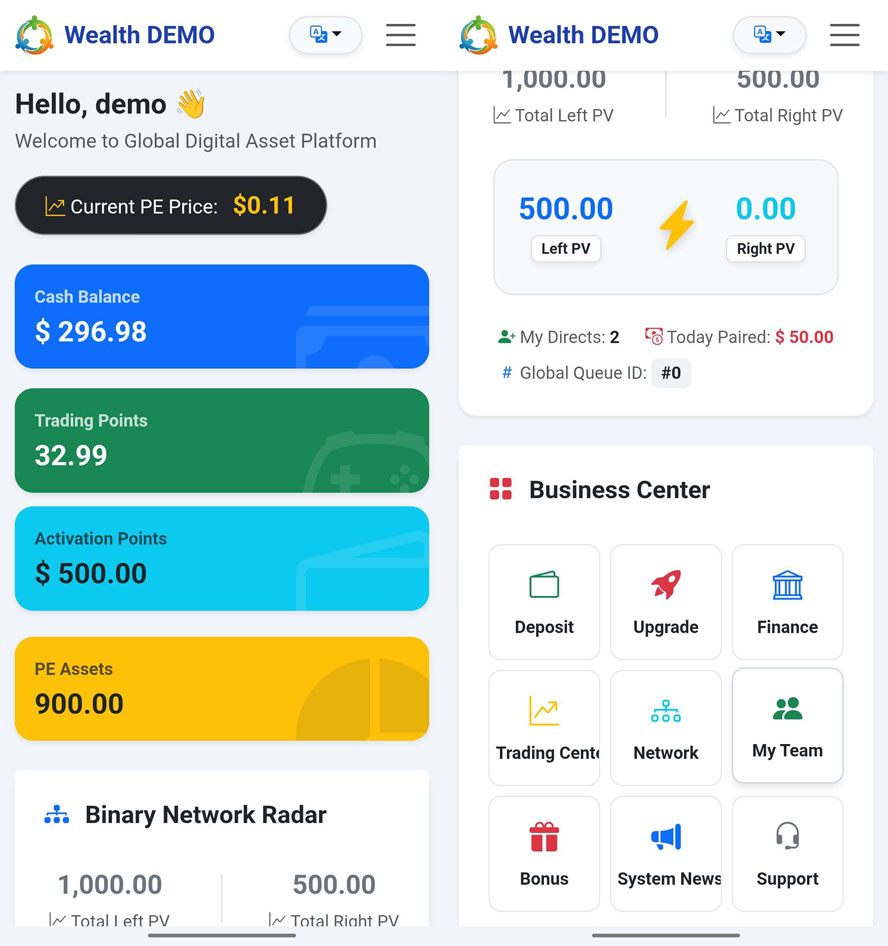 中英文繁體三語雙軌電子股分割系統前台截图
